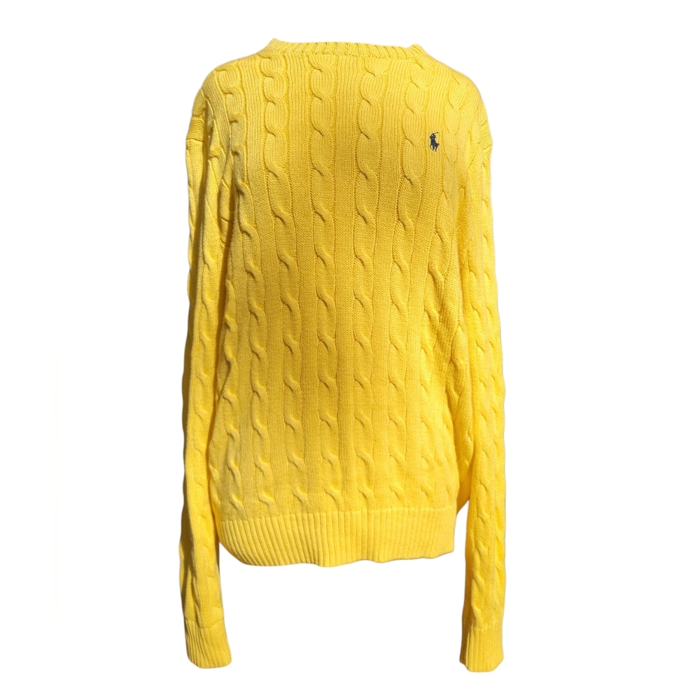 Polo by Ralph Lauren Yellow Cable Knit Sweater